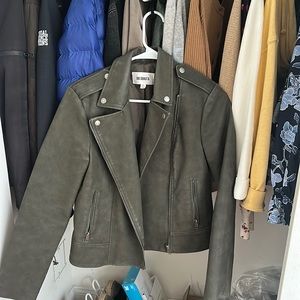 Never worn BB Moto army green jacket